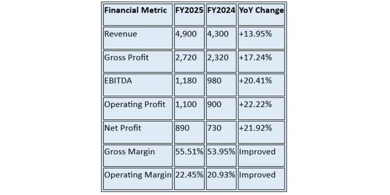 Financial Summary Table